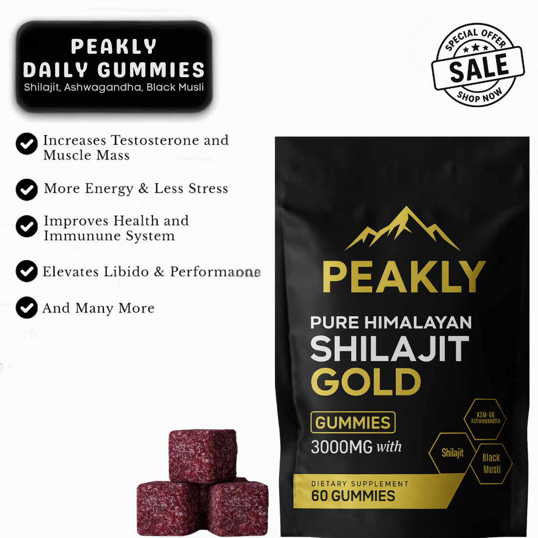 PEAKLY™ Pure Shilajit Gummies
