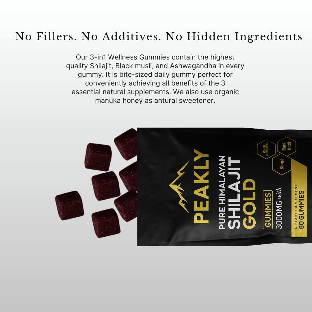 PEAKLY™ Pure Shilajit Gummies